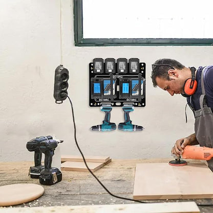 FETESNICE Wall Mount for Makita Battery Charger Holder, Easy Installation - Image 8