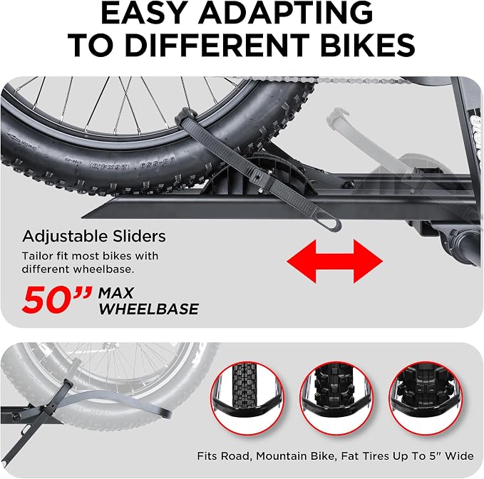 200LBS EZ-FOLD Aluminum 2-Ebike Carrier - Image 7
