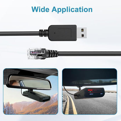 Radar Detector Cable, USB to RJ11 Plug, Replacement Radar Detectors Power Cable - Image 5