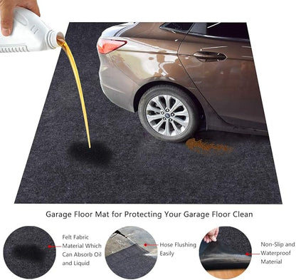 Garage Floor Mat, Absorbent Fabric, Anti-slip and Waterproof Backing, Garage - Image 2