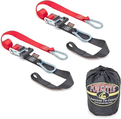 PowerTye - Made in USA - Heavy Duty Ratchet Tie Down Straps by PowerTyeMFG