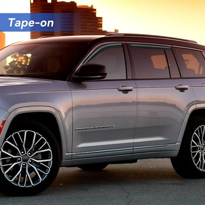 Window Visors Rain Guards for 2014-2023 Jeep Cherokee, Out-Channel Window Vent - Image 3