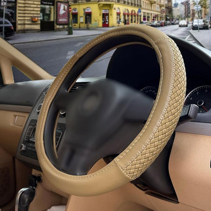 Flying Banner car Steering Wheel Cover Faux Leather Massage Universal fit 3D - Image 2