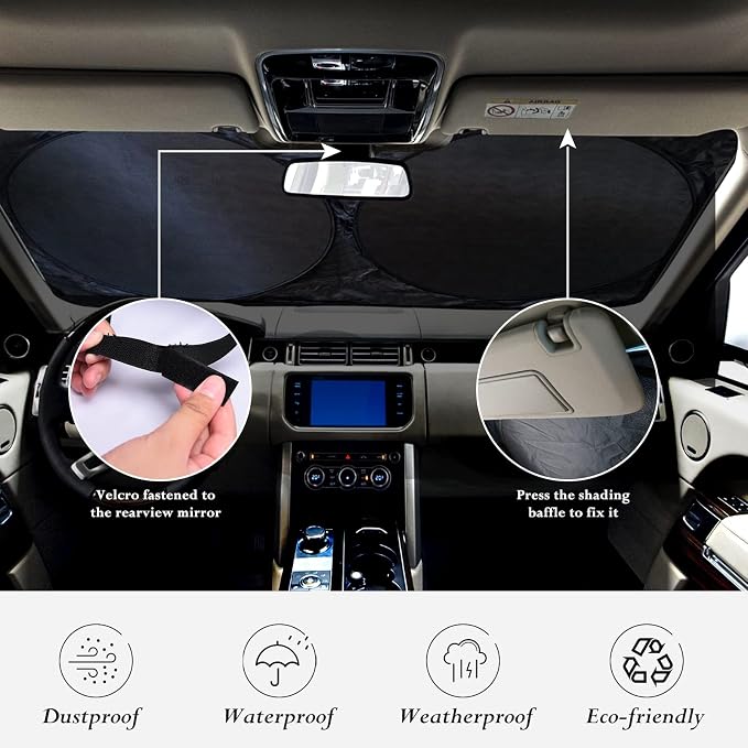 Sun Shade for Ford Taurus 2013 2014 2015 2016 2017 2018 2019-2023 Accessories - Image 6