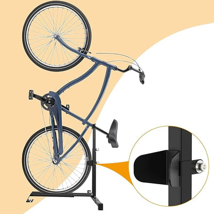 Vertical Bike Stand Floor Bicycle Rack Adjustable Upright Design, Space Saving - Image 2