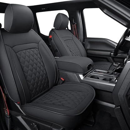 LUCKYMAN CLUB F150 Faux Leather Seat Covers Fit by LUCKYMANCLUB