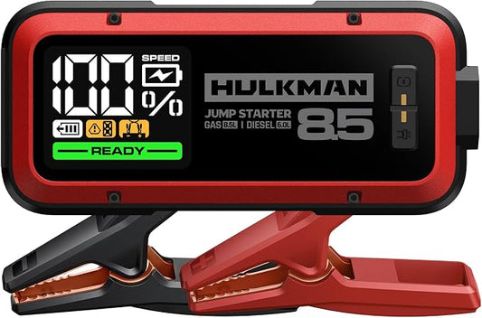 Hulkman Alpha85, Carmine Red, 2000A 74Wh Smart Jump Starter, 12V Portable Car by Hulkman