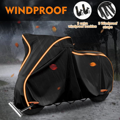 420D Motorcycle Cover for Honda Rebel 250 300 500 1100 Shadow 600 750 1100 / - Image 6