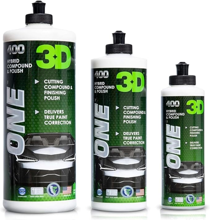 3D One Car Scratch & Swirl Remover Hybrid Rubbing Compound & Polish Buffing - Image 6
