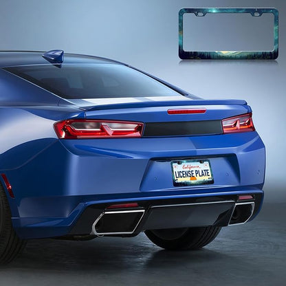 Starry Sky Mountain License Plate Frames - Image 7