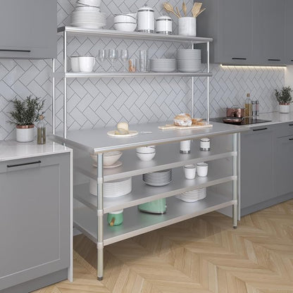 Amgood 30" x 60" Stainless Steel Work Table - Image 5