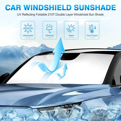 KUST Windshield Sun Shade for 2022-2025 Volvo C40 Recharge, Ultimate SUV - Image 2