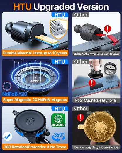 2025 Upgraded for Magsafe Car Mount Powerful Magnetic Cell Phone Holder for Car - Image 4