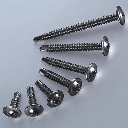 #8×3/4” for Sheet Metal Self-Tapping Screws 410 Black Stainless Steel Truss - Image 3