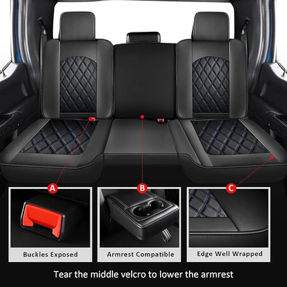 MIROZO Seat Covers for Ram, Waterproof Truck Seat Covers Compatible - Image 3