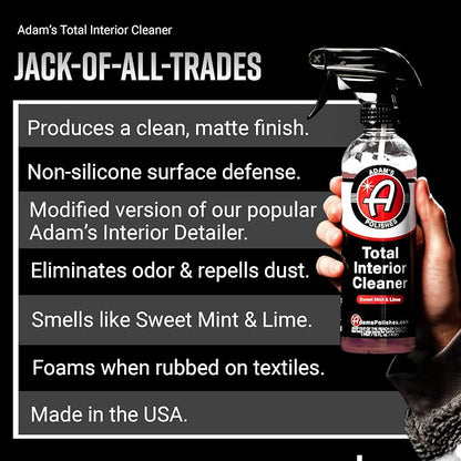 Adam's Polishes Total Interior Cleaner & Protectant, Quick Detailer & SiO2 - Image 2