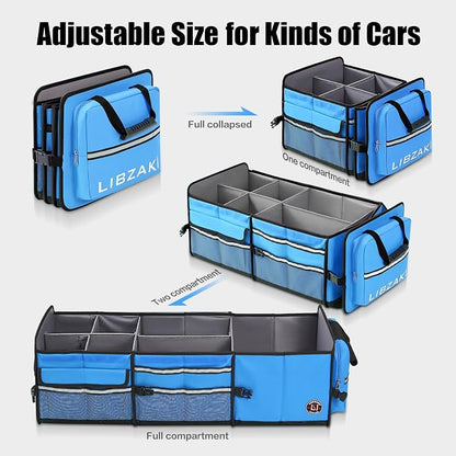 LIBZAKI Oversize 4 in 1 Car Trunk Storage Organizer - Image 3