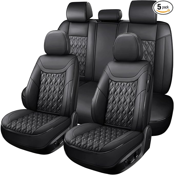 Car Seat Covers Full Set, Leather Seat Covers by COMFDRIVESEATCOVERS
