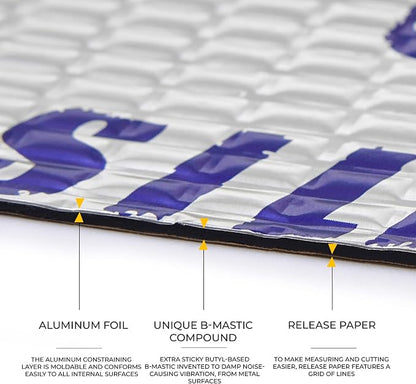 Siless 50 mil 52 sqft Car Sound Deadening mat - Image 2