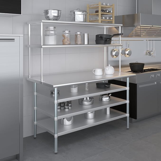 Amgood 30" x 60" Stainless Steel Work Table - Image 9