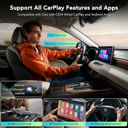 Wireless CarPlay Adapter for iPhone, 2025 Carplay Wireless Adapter for Apple & - Image 2