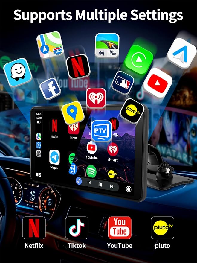 Android Carplay Screen for Car, 7 Inch - Image 7