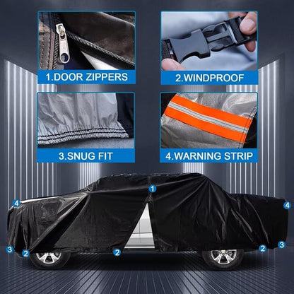 Honda Ridgeline Truck Cover Custom Fit 2005-2026 Crew Cab Short Bed - Image 3