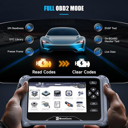BOSSCOMM IF745 OBD2 Scanner, All Systems Car Code Reader Scan Tool - Image 4