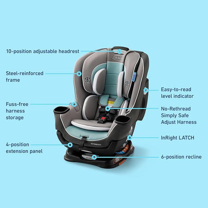 Graco Extend2Fit Convertible Baby Car Seat, Rear and Forward Facing, Adjustable - Image 7