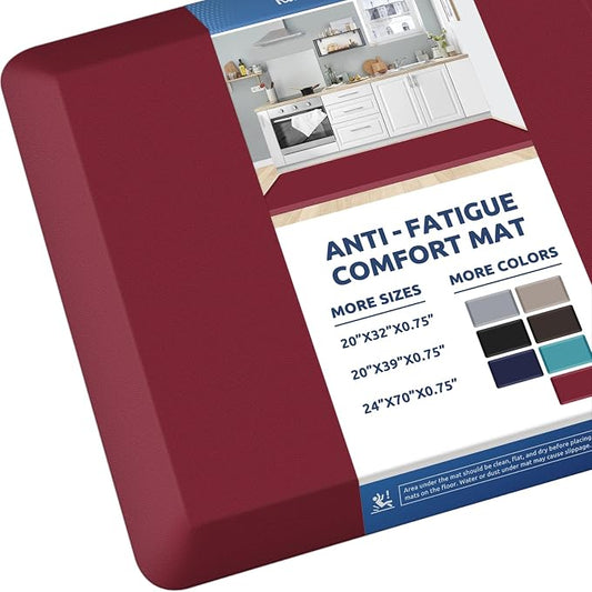 KitchenClouds Kitchen Mat Cushioned Anti Fatigue Rug 24"x70" Waterproof by KitchenClouds