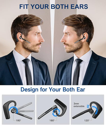 Bluetooth Headset V5.4, Wireless Bluetooth Earpiece - Image 4