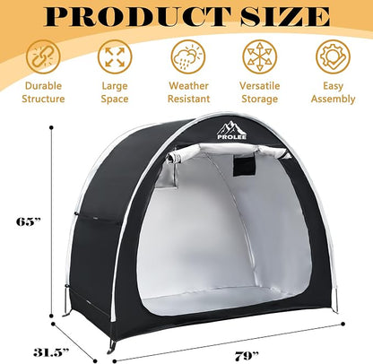 PROLEE Bike Shed 6.6FT, Waterproof Oxford Fabric Storage Tent - Image 3