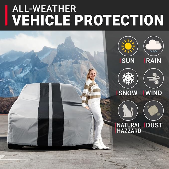 iCarCover Custom Car Cover for Chevy Aveo Hatchback Waterproof All Weather Rain - Image 2