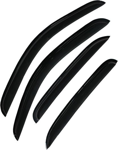 Sun/Rain Guards Window Visors Wind Deflector Compatible - Image 2