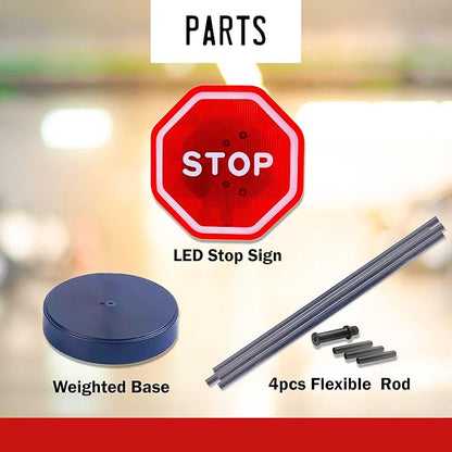 Andalus Brands Flashing LED Stop Sign Garage Parking Assistant System | Bumper - Image 6