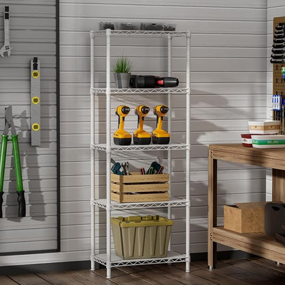 SINGAYE 5 Small Wire Shelves Kitchen Pantry Close Home Organizers and Storage - Image 9