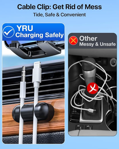 YRU Car Phone Holder Mount, Dashboard Cell Phone Holder - Image 8