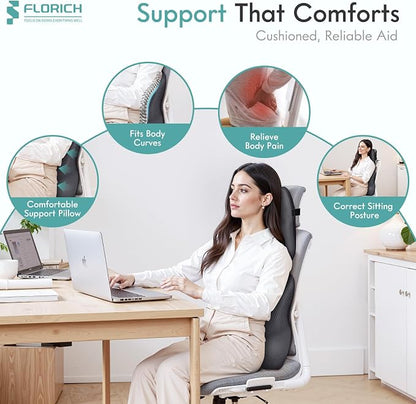 FLORICH Car Lumbar Support Pillow and Neck Headrest Pillow - Image 4