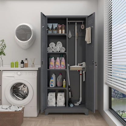 GREATMEET 72.8" H Metal Storage Cabinets - Image 6