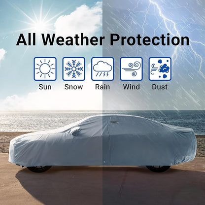 iCarCover Premium Car Cover for 1992-1995 Porsche 968 Coupe Heavy Duty - Image 9