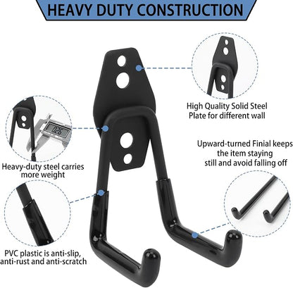Wall Mount Heavy Duty Garage Hooks – Wall Mounted Storage Hooks - Image 3