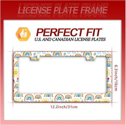 Cute Rainbow License Plate Frame Personalized License Plate Frames Colorful - Image 7
