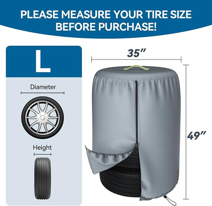 Durable 600D Tire Storage Bag, Large Tyre Dust Protective Cover - Image 7