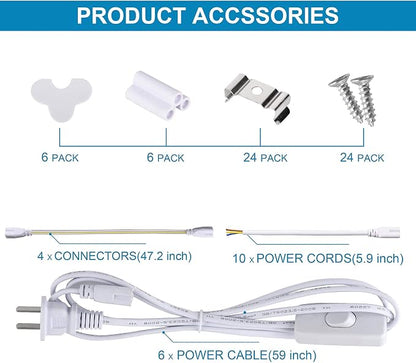 8FT LED Shop Light, Super Bright 120W Shop Lights, 19800LM 5000K 8 Foot Led - Image 5
