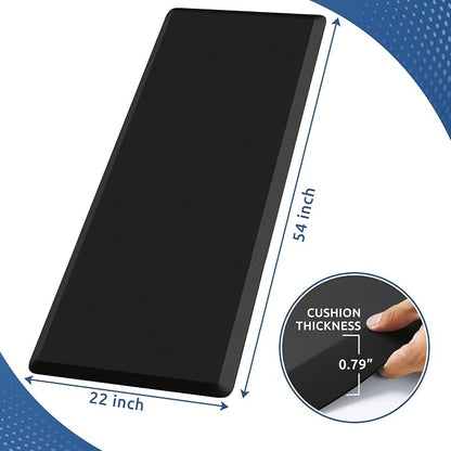 KitchenClouds Kitchen Mat Cushioned Anti Fatigue Rug 22"x54" Waterproof - Image 2