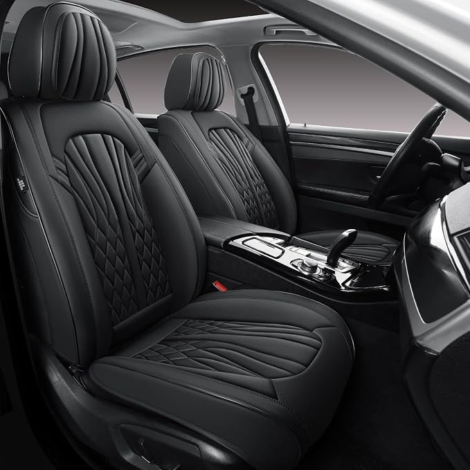 Seat Covers for Cars, Waterproof Seat Covers, Leather Car Seat Covers 2 Pack by MINGBRONCARSEATCOVER