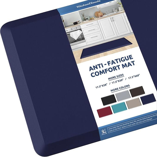 KitchenClouds Kitchen Mat Cushioned Anti Fatigue Kitchen Rug 17.3"x39" by KitchenClouds