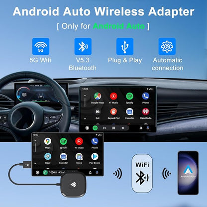 Android Auto Wireless Adapter Plug and Play Car Dongle - Image 3