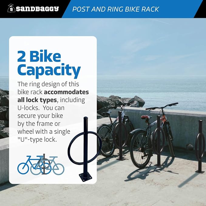 Sandbaggy Post and Ring Bike Rack - Image 4