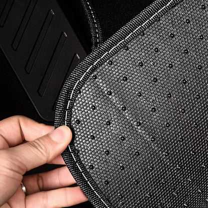 CAR PASS Rainbow Waterproof Universal Fit Faux Leather Car Carpet- Anti-Slip - Image 6